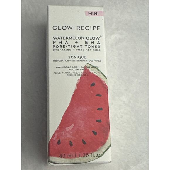 Glow Recipe Watermelon Glow PHA+BHA Pore-Tight Toner 40ml/1.35 fl OZ mini size - Picture 1 of 4